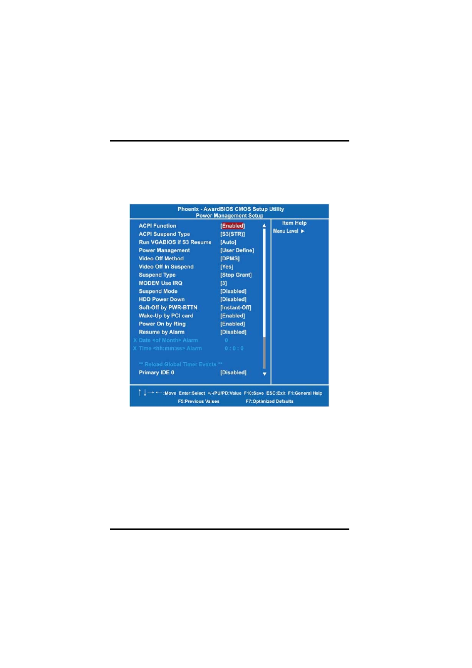 9 power management setup | Acnodes 17" TFT Expandable Intel Core 2 Duo Industrial Panel PC with 2 PCI PC 8172 User Manual | Page 58 / 83