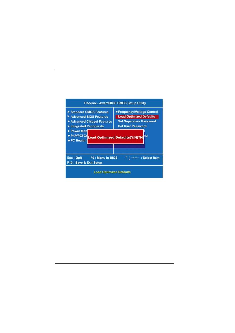 13 load optimized defaults | Acnodes 17" TFT Expandable Intel Core 2 Duo Industrial Panel PC with 2 PCI PC 8172 User Manual | Page 67 / 83