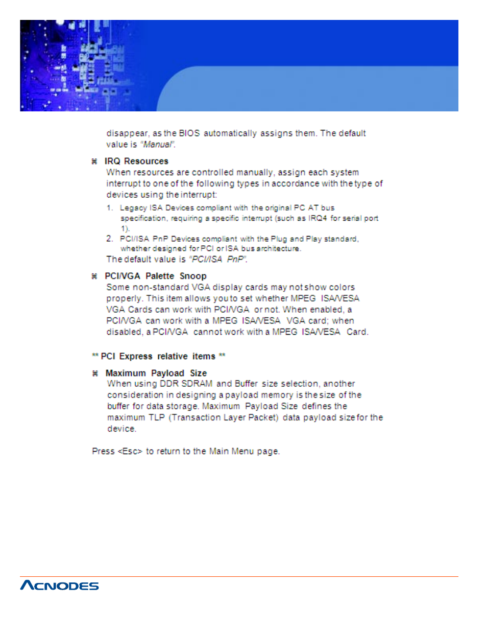 Fes 8914, Fanless embedded controller | Acnodes FES 8914 User Manual | Page 52 / 58