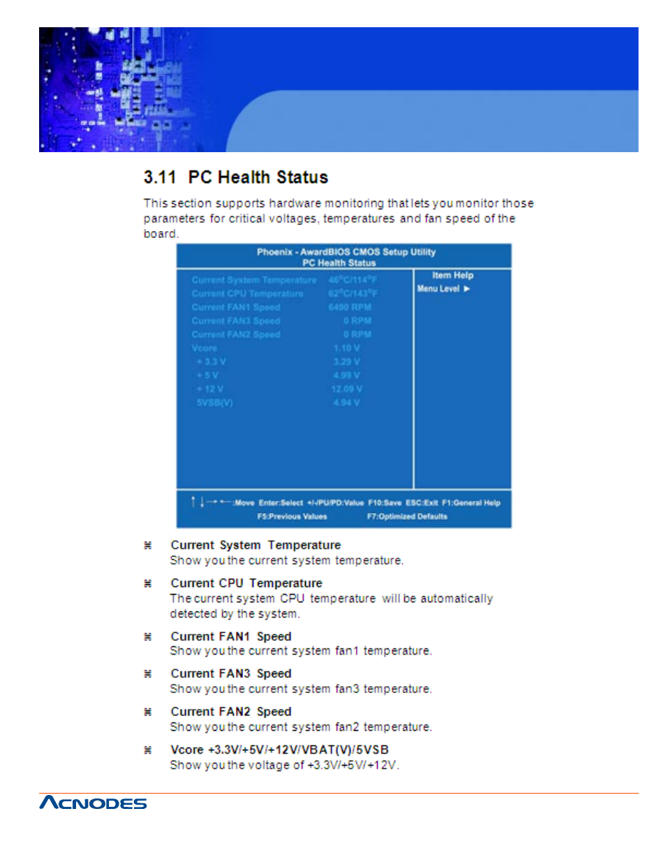 Fes 8914, Fanless embedded controller | Acnodes FES 8914 User Manual | Page 53 / 58