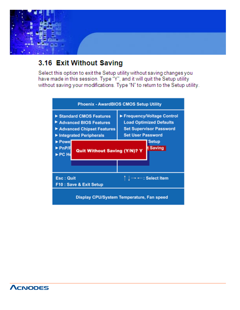 Fes 8914, Fanless embedded controller | Acnodes FES 8914 User Manual | Page 58 / 58