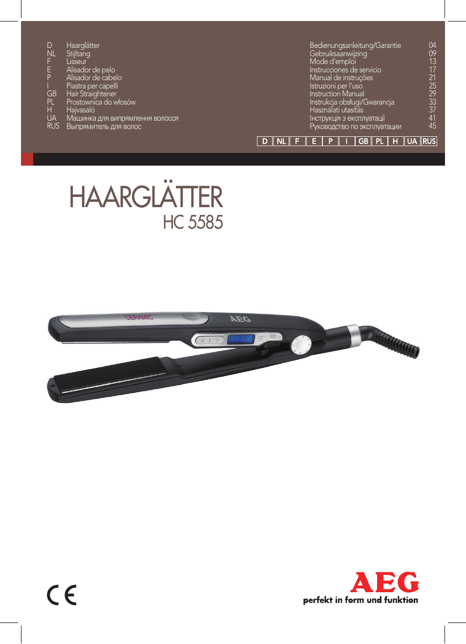 AEG HC 5585 User Manual | 50 pages