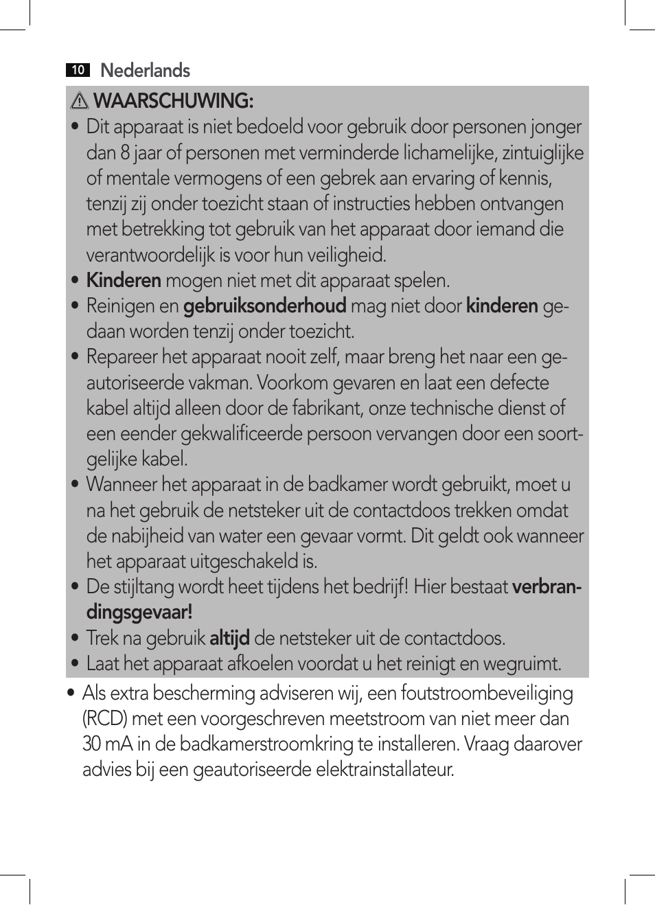 AEG HC 5585 User Manual | Page 10 / 50