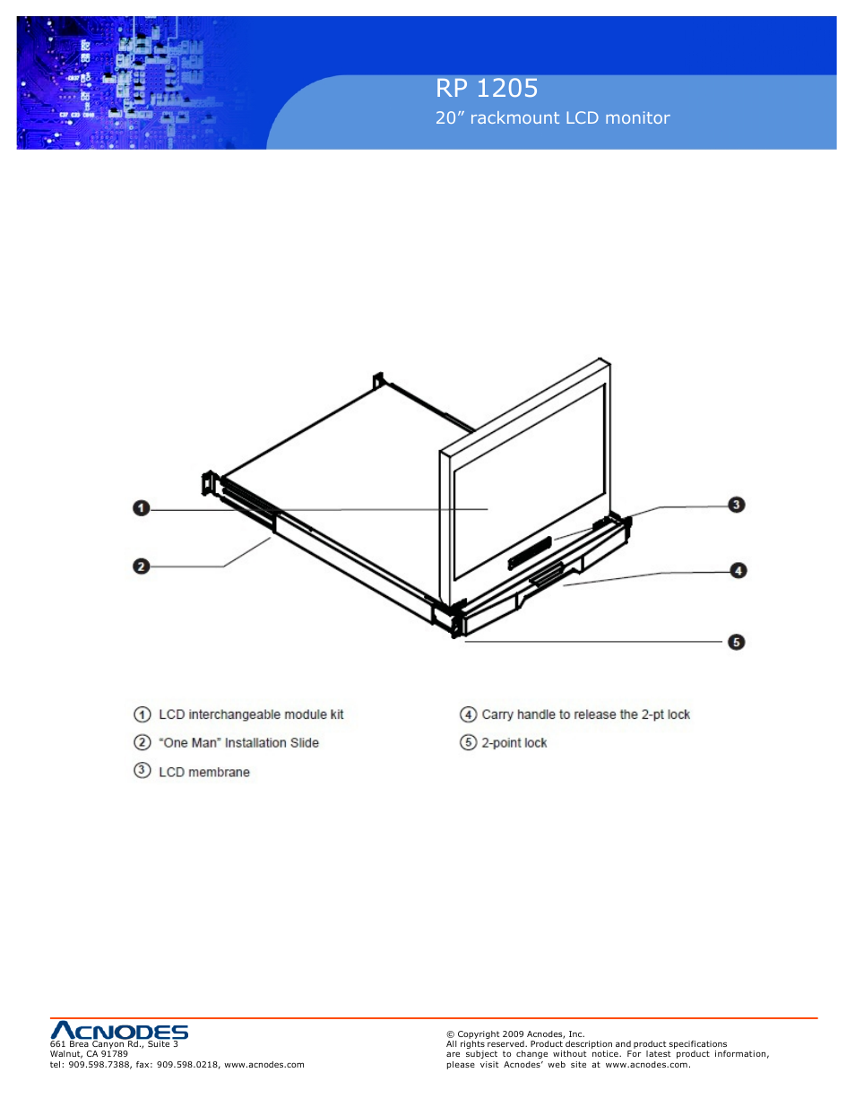 Rp 1205 | Acnodes RP 1205 User Manual | Page 3 / 6
