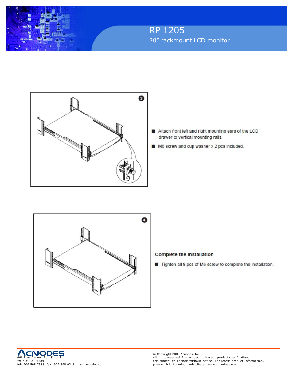 Rp 1205 | Acnodes RP 1205 User Manual | Page 5 / 6