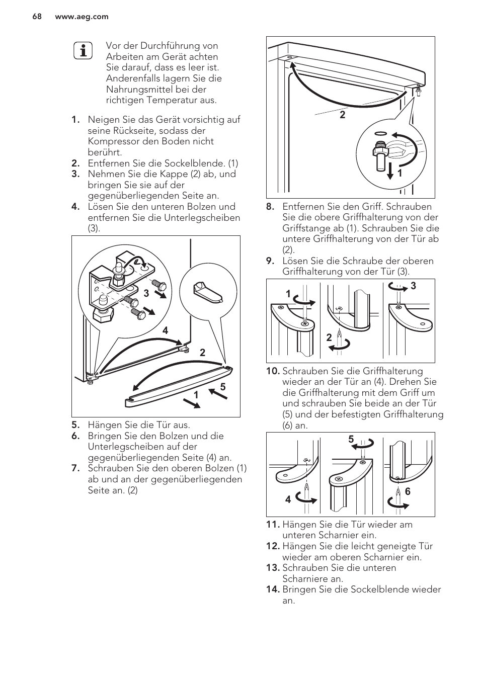 AEG S63300KDW0 User Manual | Page 68 / 72