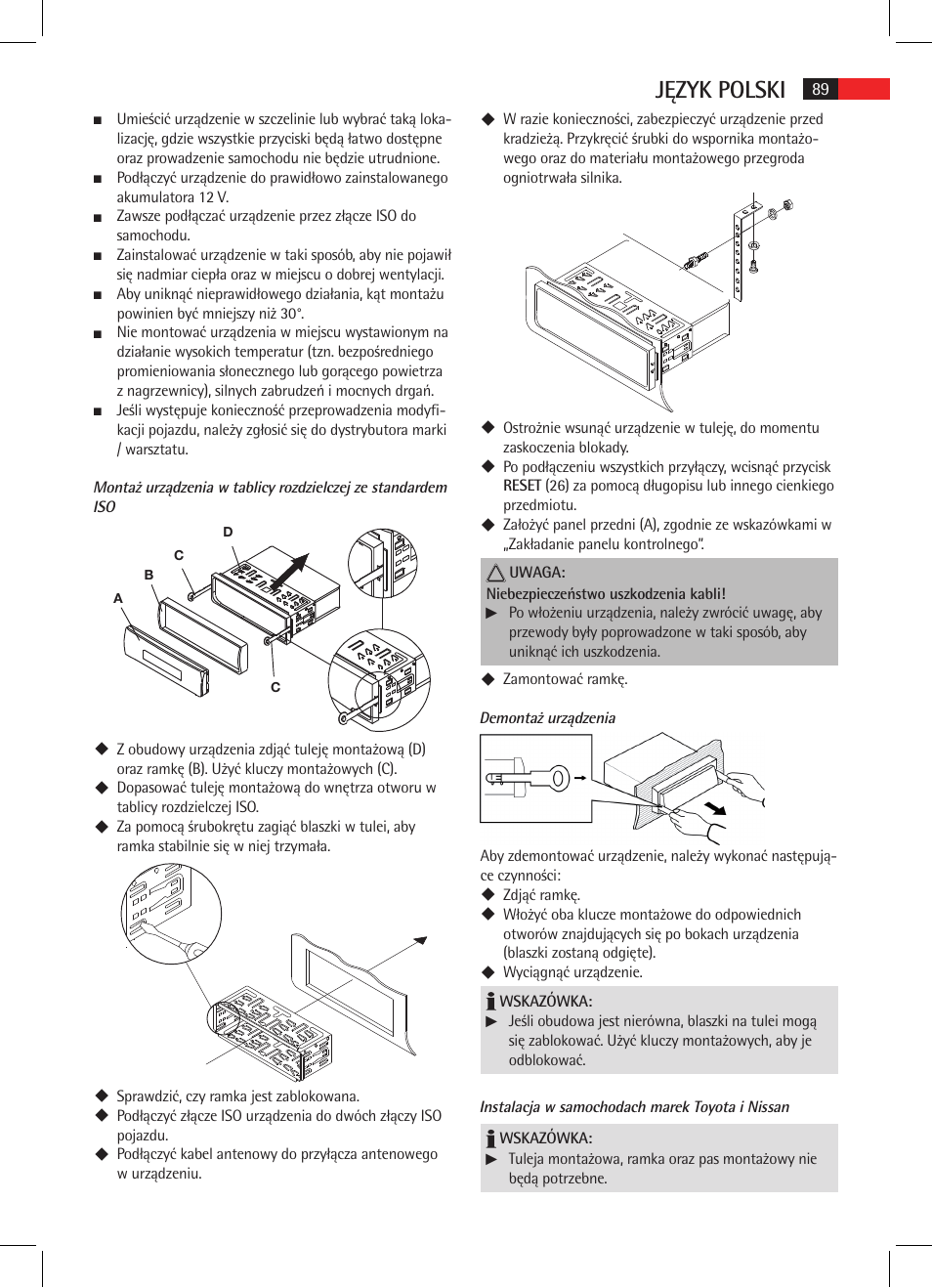 Język polski | AEG AR 4025 BT User Manual | Page 89 / 102