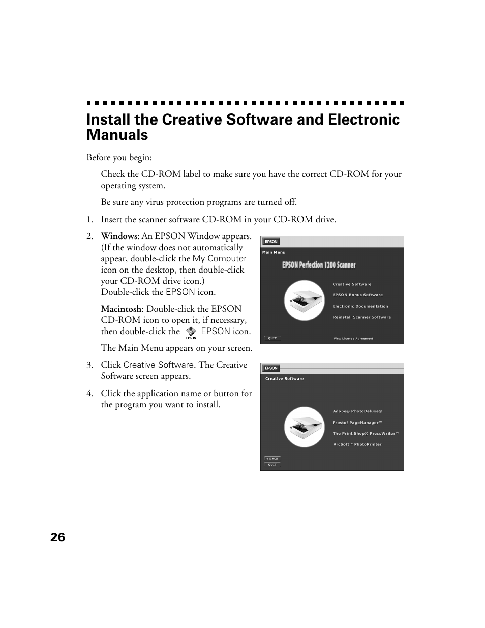 Epson 1200S User Manual | Page 33 / 113