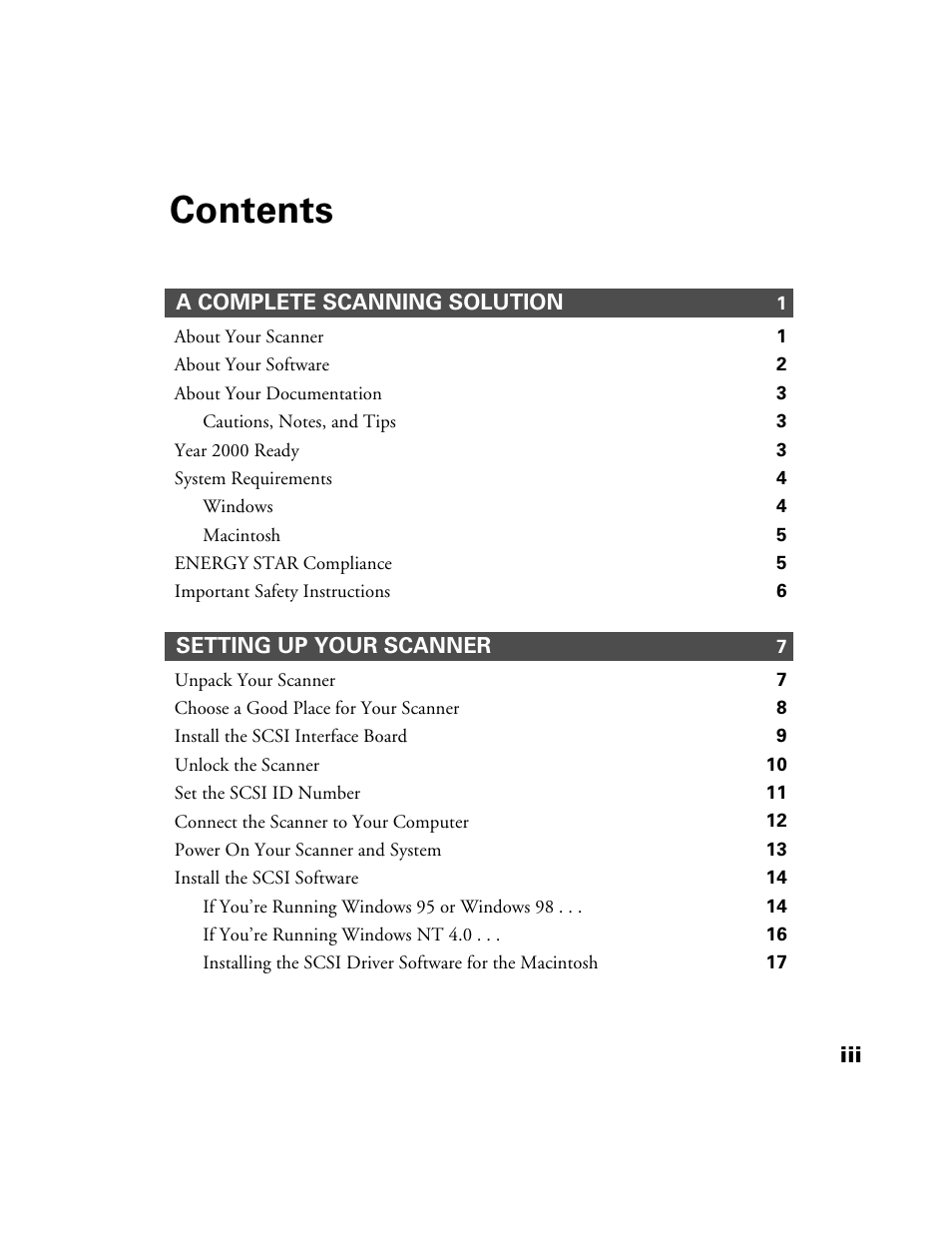 Epson 1200S User Manual | Page 4 / 113