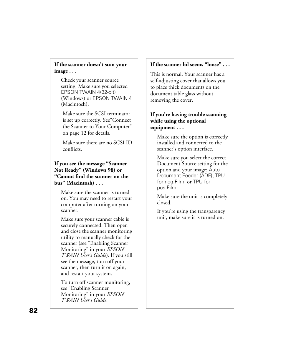 Epson 1200S User Manual | Page 89 / 113