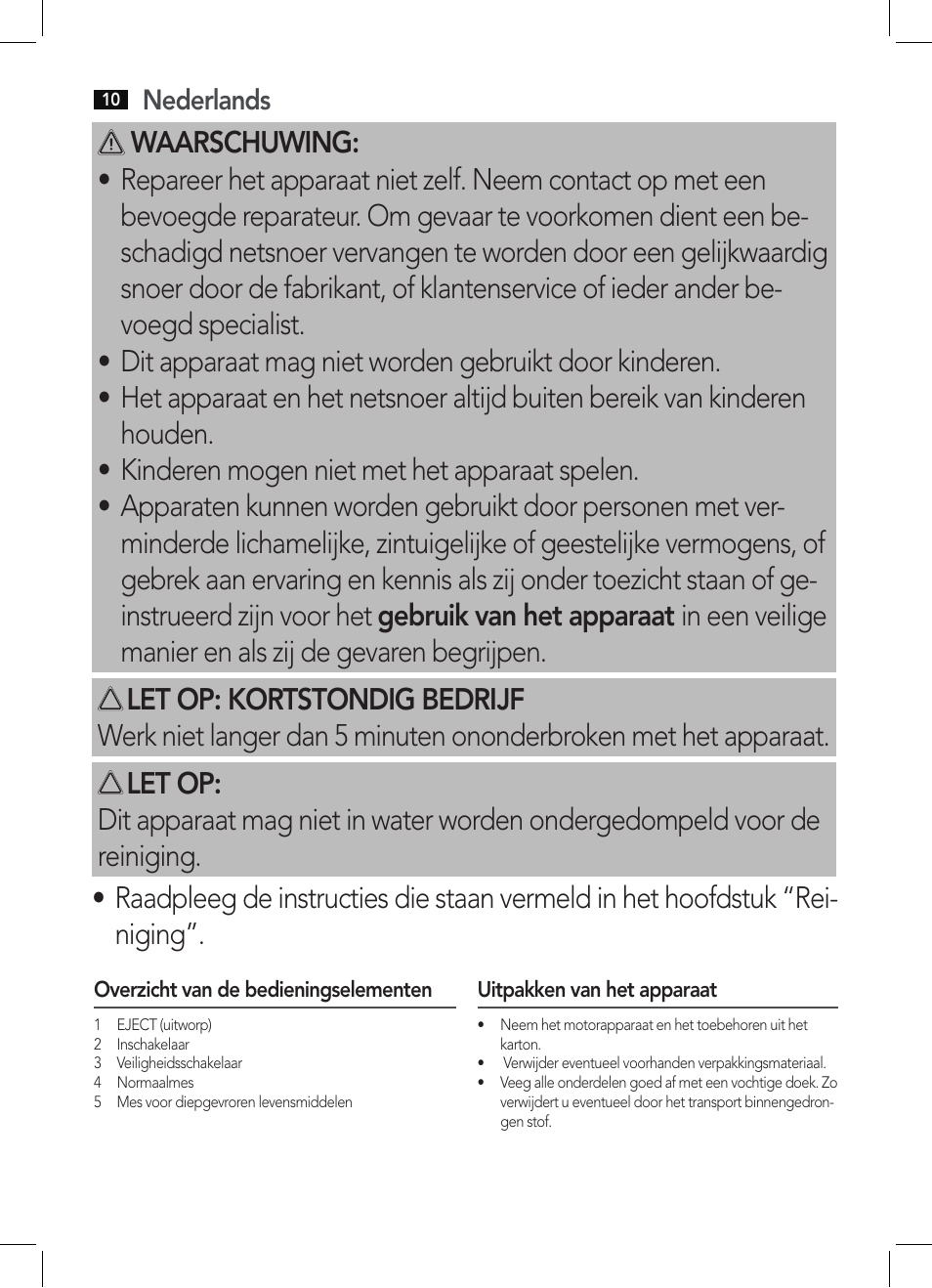AEG EM 5512 User Manual | Page 10 / 54