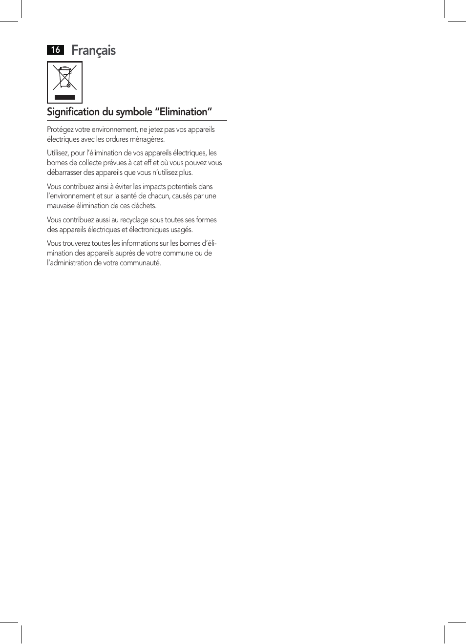 Français | AEG EM 5512 User Manual | Page 16 / 54