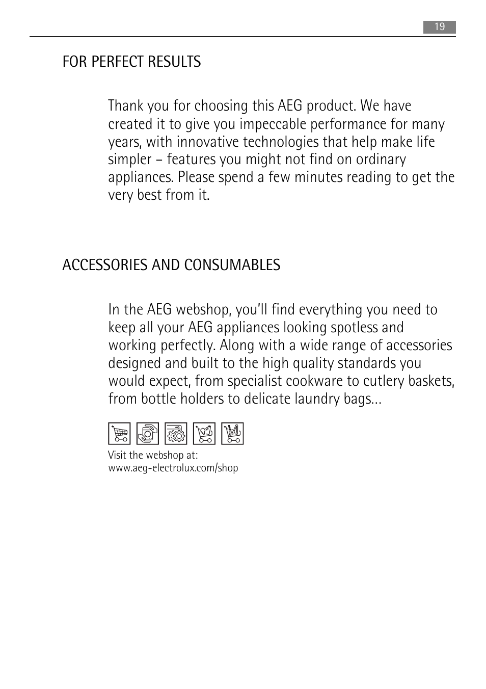 AEG S71708TSW0 User Manual | Page 19 / 72