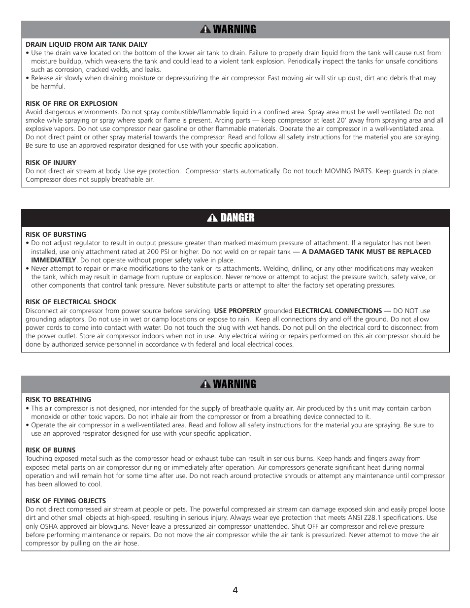 Danger | AllTrade 835534 User Manual | Page 6 / 21