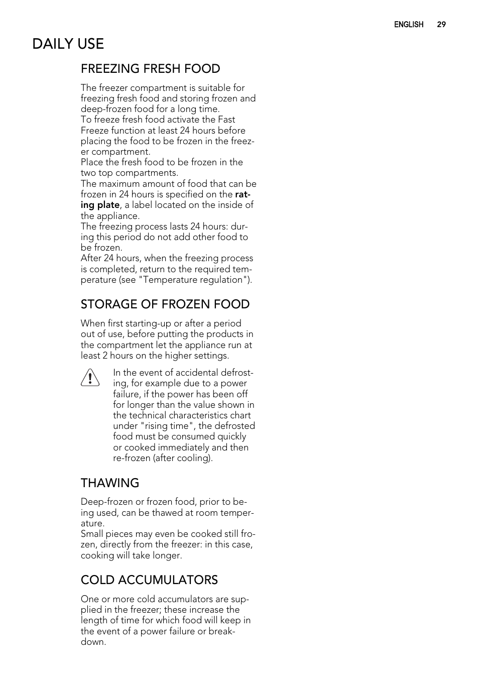 Daily use | AEG AGS57200S0 User Manual | Page 29 / 76