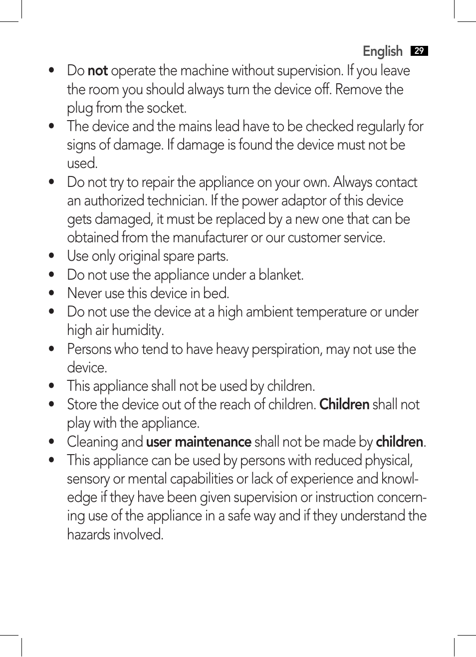 AEG MM 5634 User Manual | Page 29 / 60