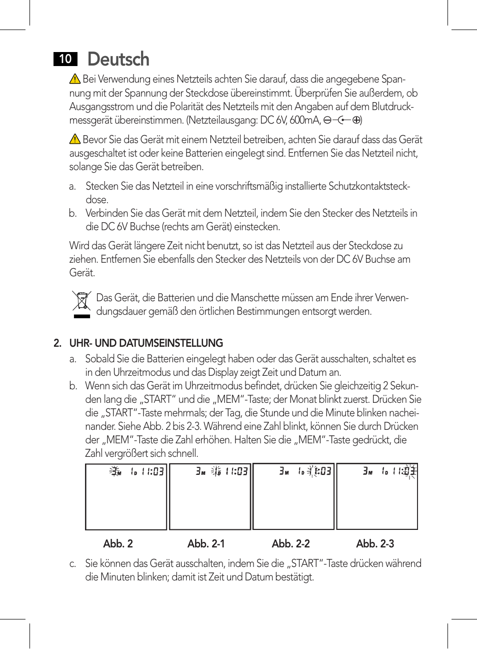 Deutsch | AEG BMG 5612 User Manual | Page 10 / 166