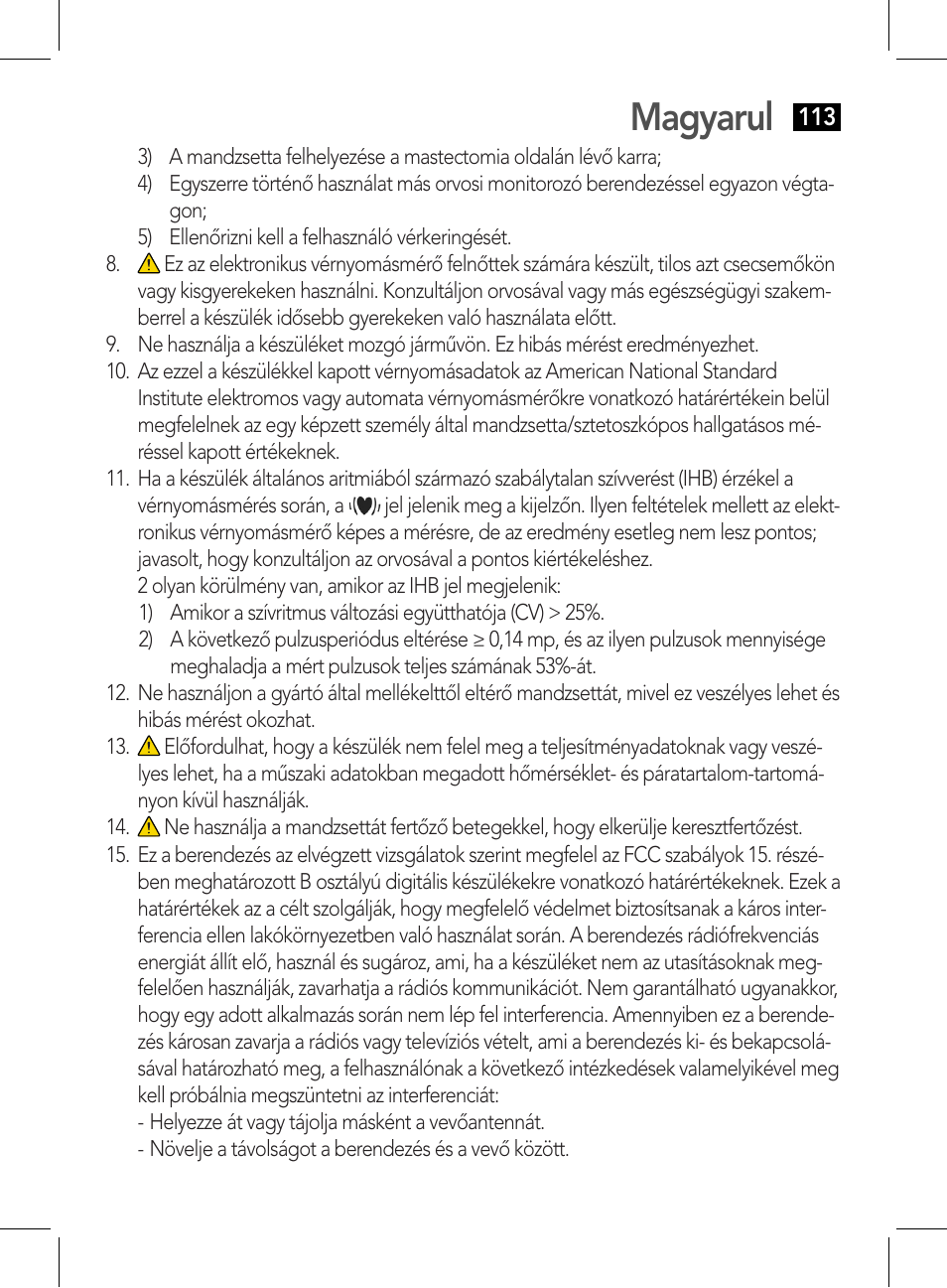 Magyarul | AEG BMG 5612 User Manual | Page 113 / 166