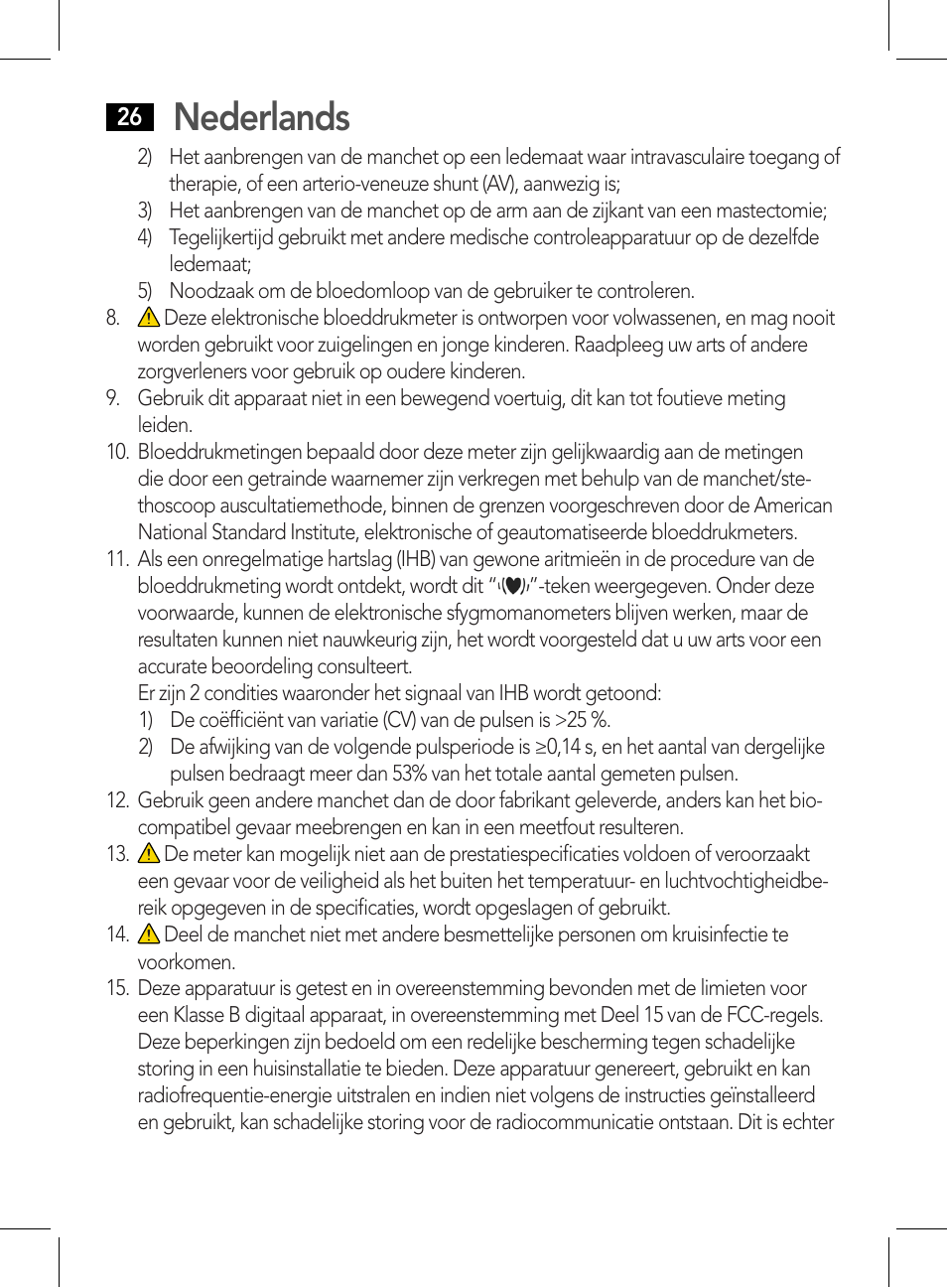 Nederlands | AEG BMG 5612 User Manual | Page 26 / 166