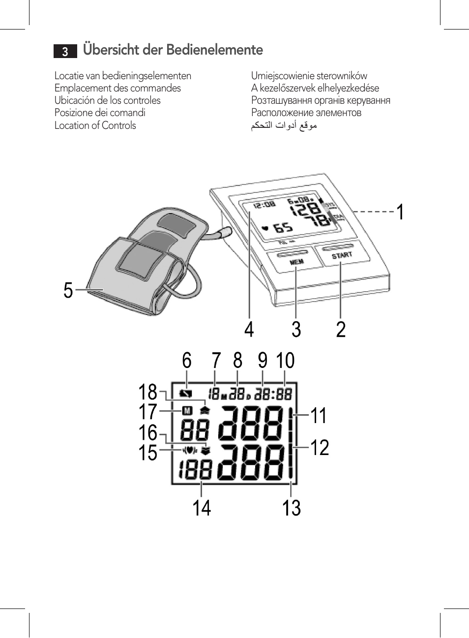 Übersicht der bedienelemente | AEG BMG 5612 User Manual | Page 3 / 166
