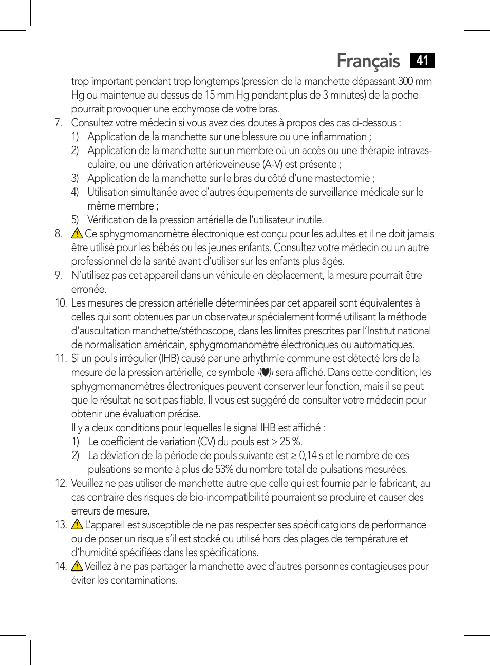 Français | AEG BMG 5612 User Manual | Page 41 / 166