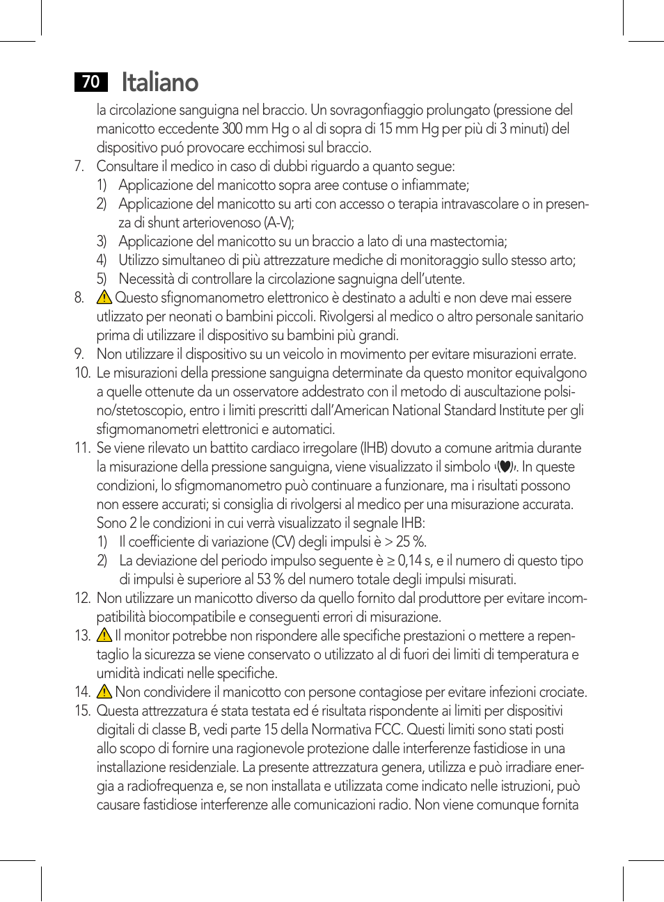 Italiano | AEG BMG 5612 User Manual | Page 70 / 166