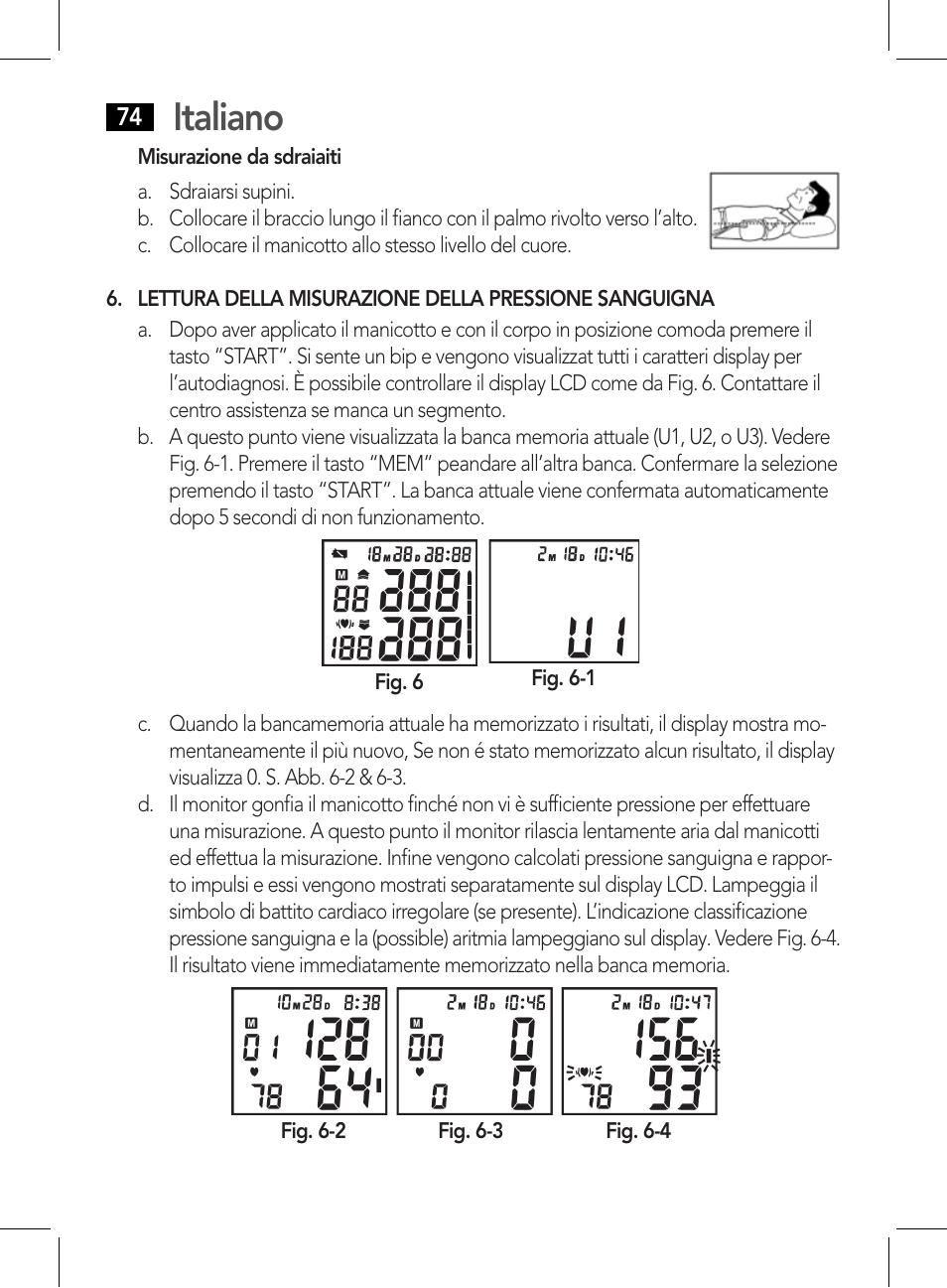 Visualizzazione dei risultati memorizzati, Italiano | AEG BMG 5612 User Manual | Page 74 / 166
