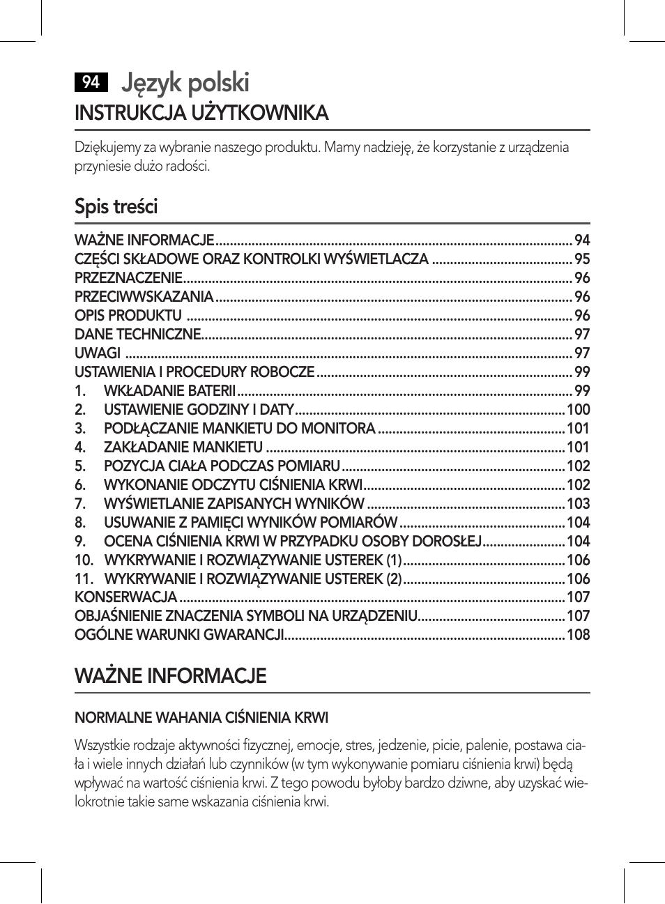 Język polski | AEG BMG 5612 User Manual | Page 94 / 166