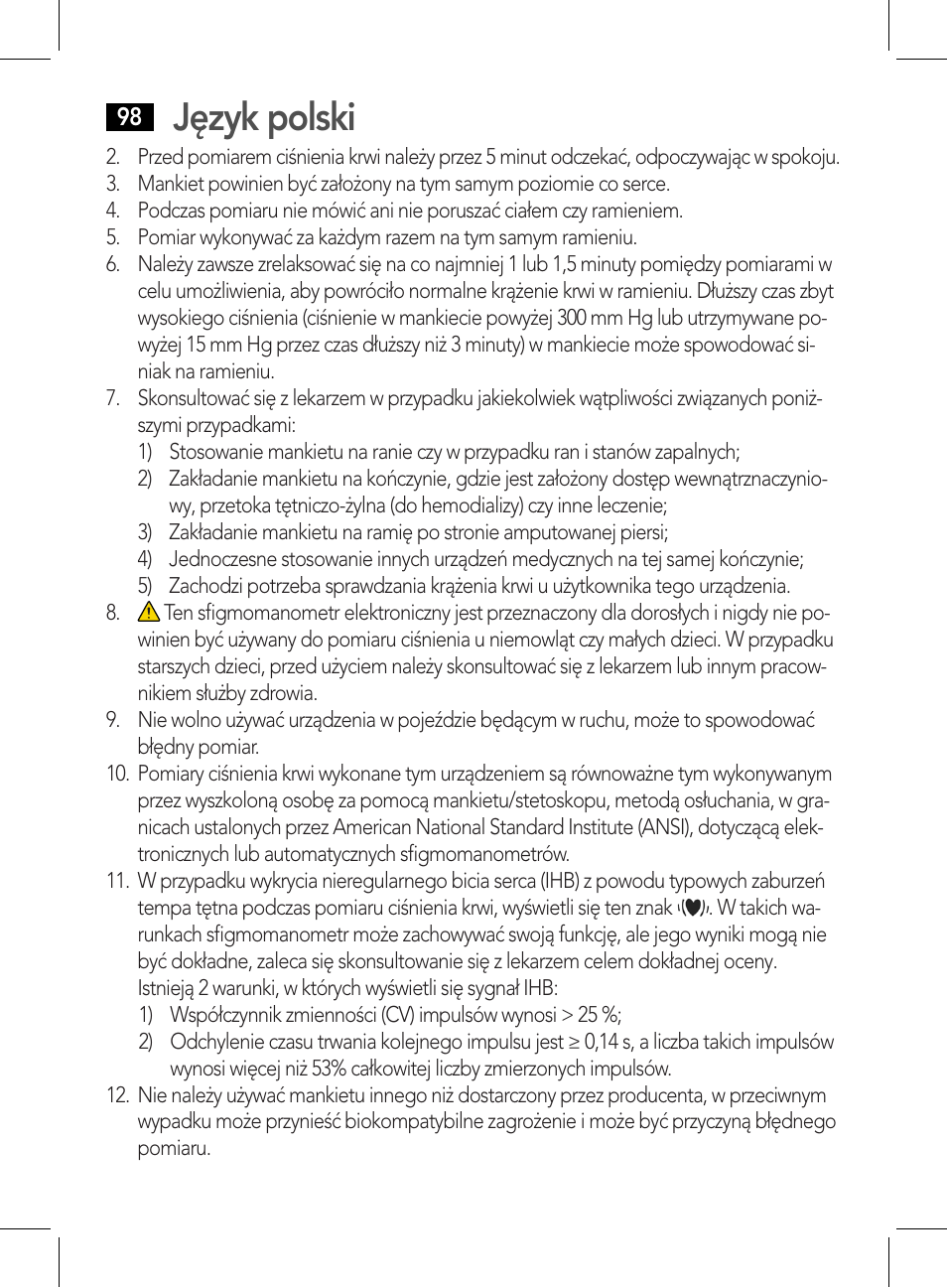 Język polski | AEG BMG 5612 User Manual | Page 98 / 166
