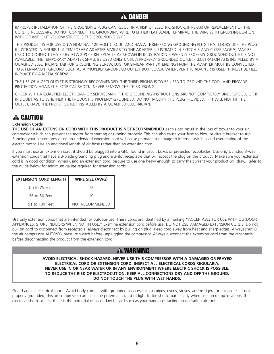 Danger | AllTrade 835521 User Manual | Page 8 / 21