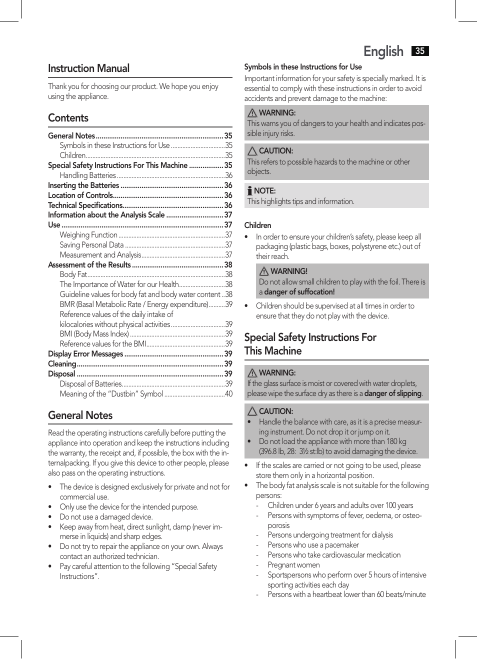 AEG PW 5644 FA User Manual | Page 35 / 70