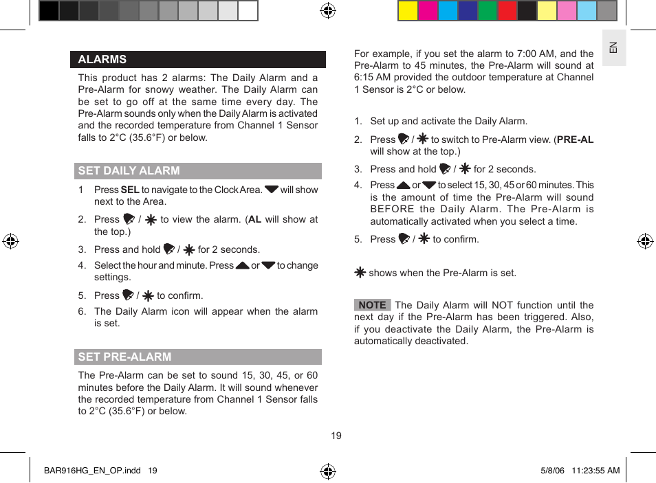 AllTrade BAR916HG User Manual | Page 19 / 29