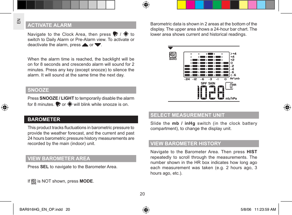AllTrade BAR916HG User Manual | Page 20 / 29