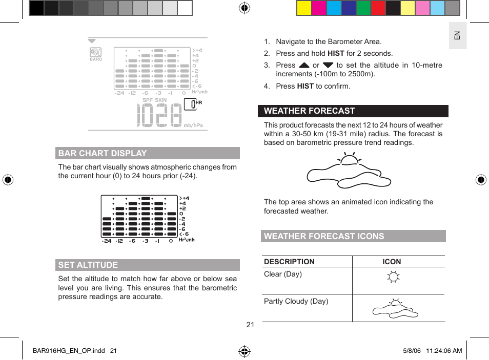 AllTrade BAR916HG User Manual | Page 21 / 29