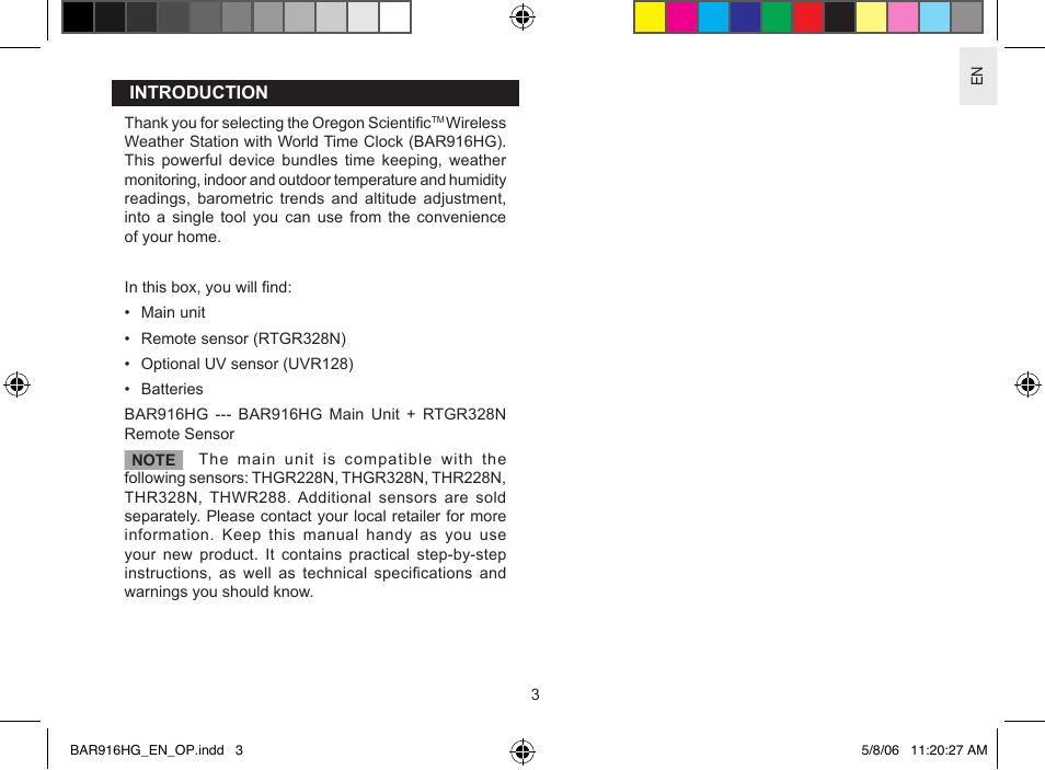 AllTrade BAR916HG User Manual | Page 3 / 29