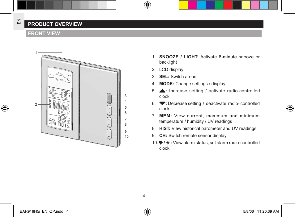 AllTrade BAR916HG User Manual | Page 4 / 29