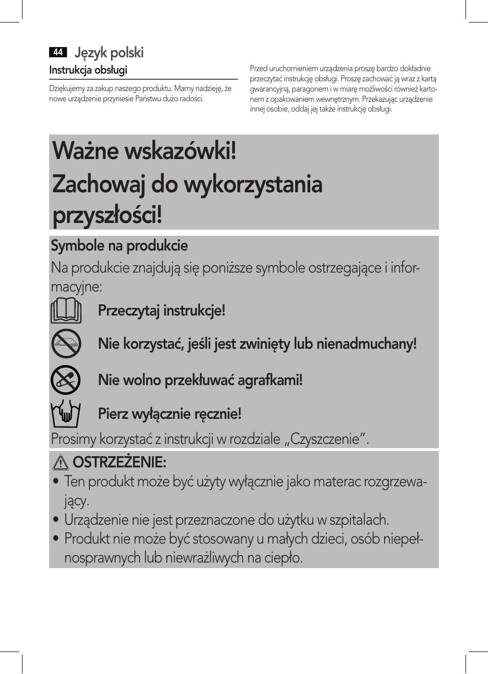 AEG WUB 5511 User Manual | Page 44 / 66