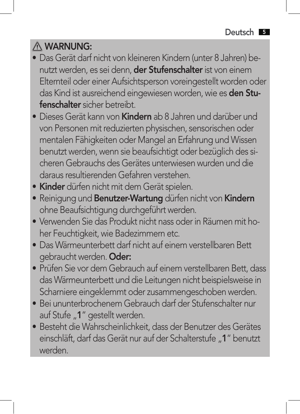 AEG WUB 5511 User Manual | Page 5 / 66