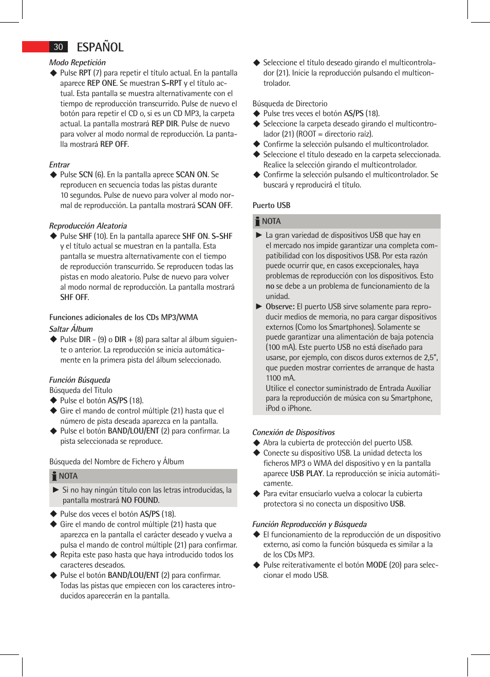 Español | AEG AR 4020 User Manual | Page 30 / 90