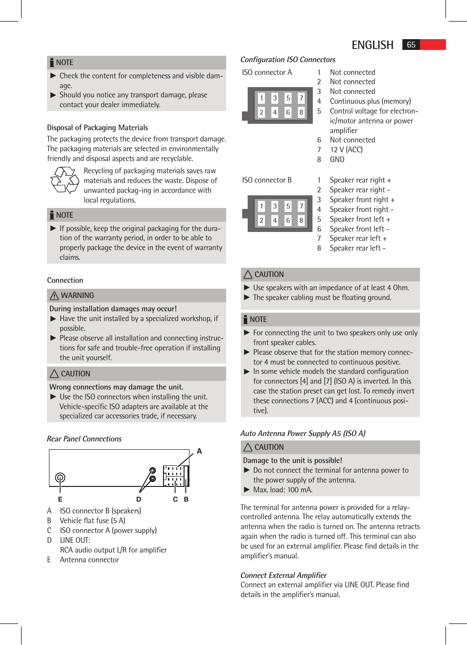 English | AEG AR 4020 User Manual | Page 65 / 90