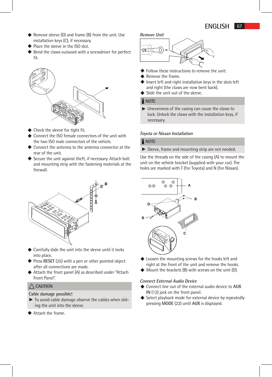 English | AEG AR 4020 User Manual | Page 67 / 90