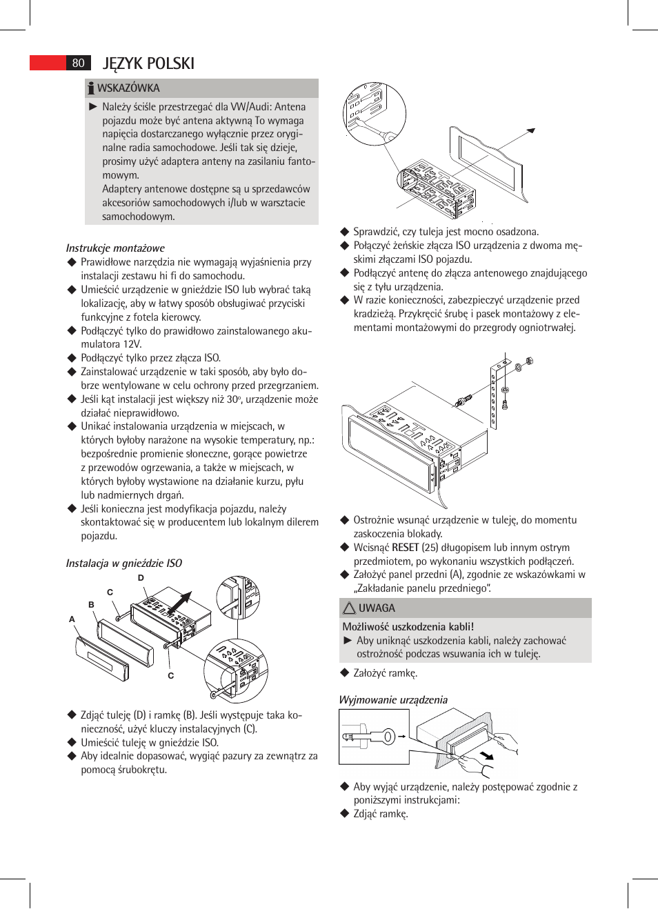 Język polski | AEG AR 4020 User Manual | Page 80 / 90