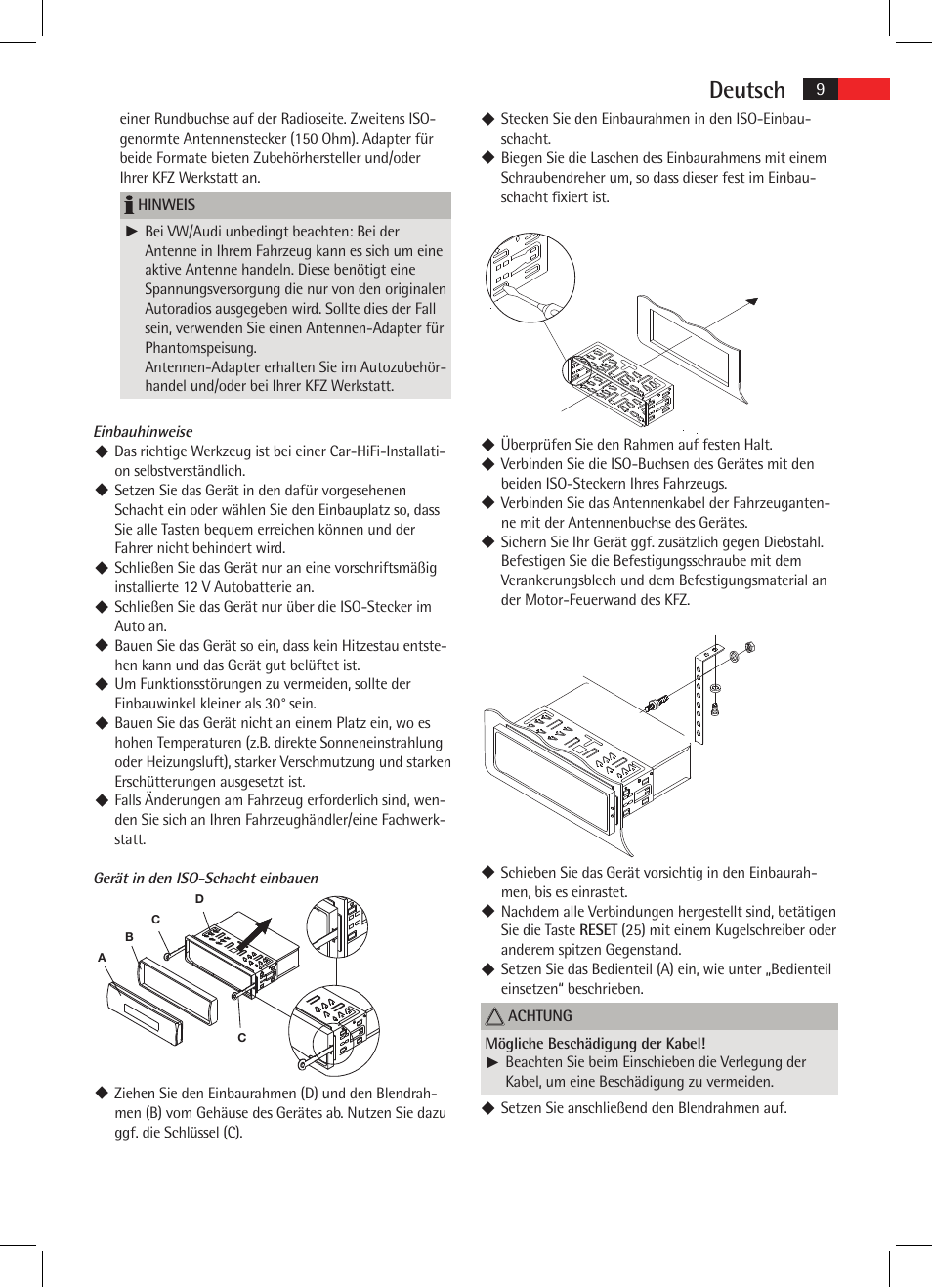 Deutsch | AEG AR 4020 User Manual | Page 9 / 90