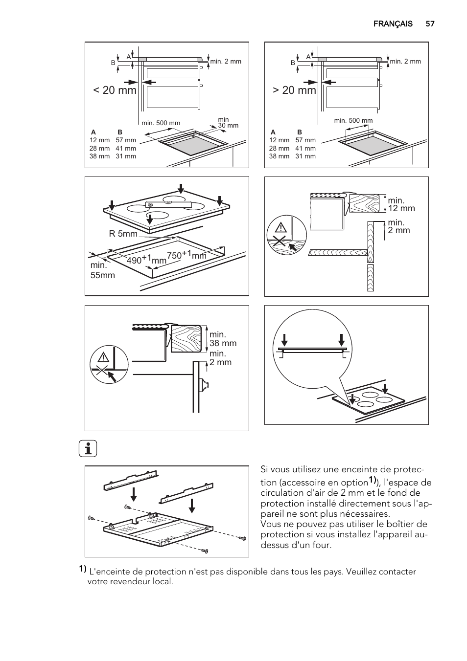 20 mm | AEG HK855200IB User Manual | Page 57 / 80