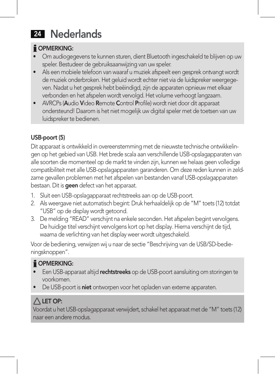 Nederlands | AEG BSS 4807 User Manual | Page 24 / 86