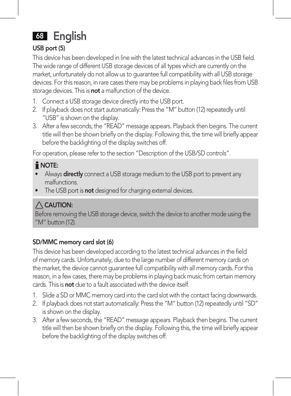English | AEG BSS 4807 User Manual | Page 68 / 86