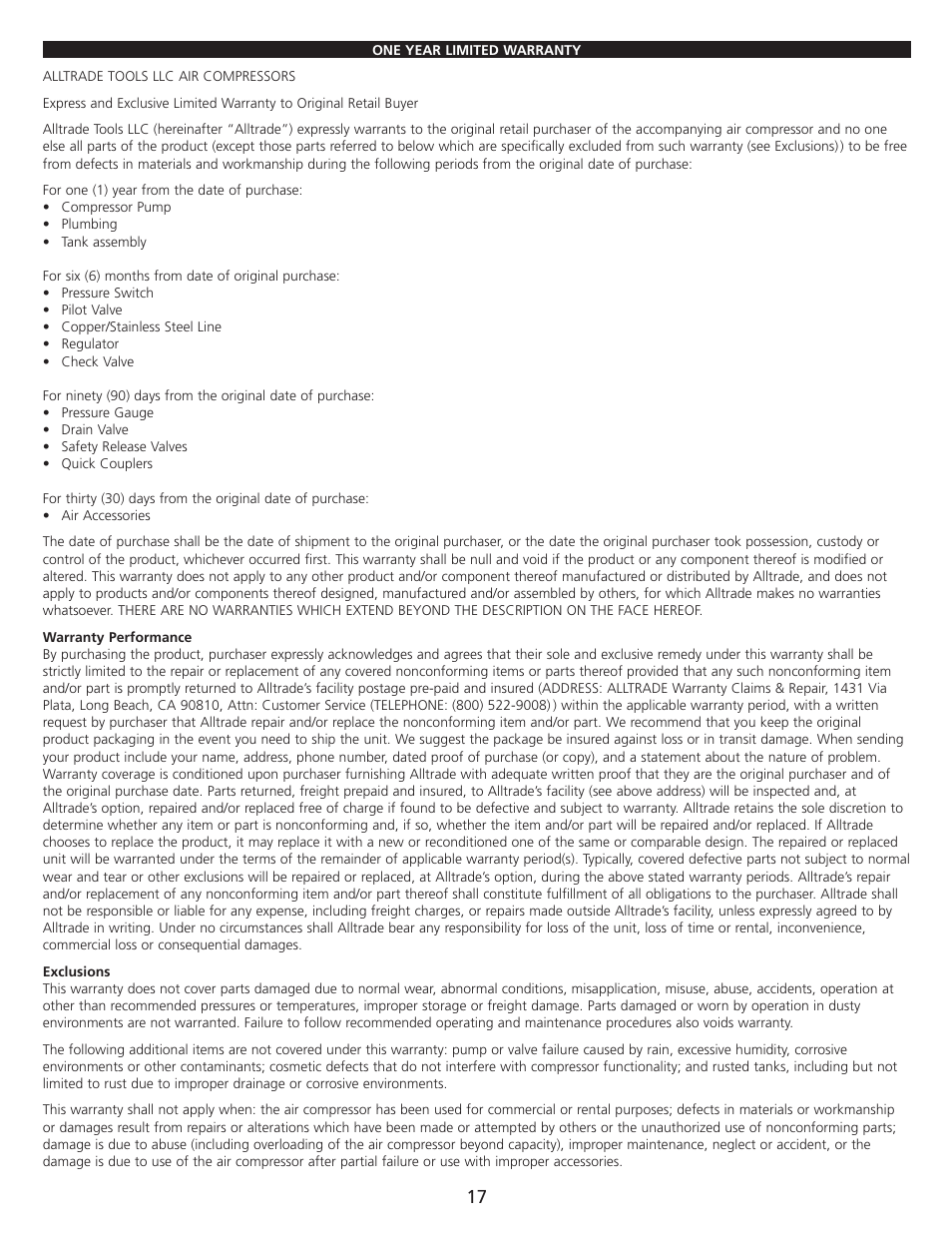 AllTrade 647376 User Manual | Page 19 / 21