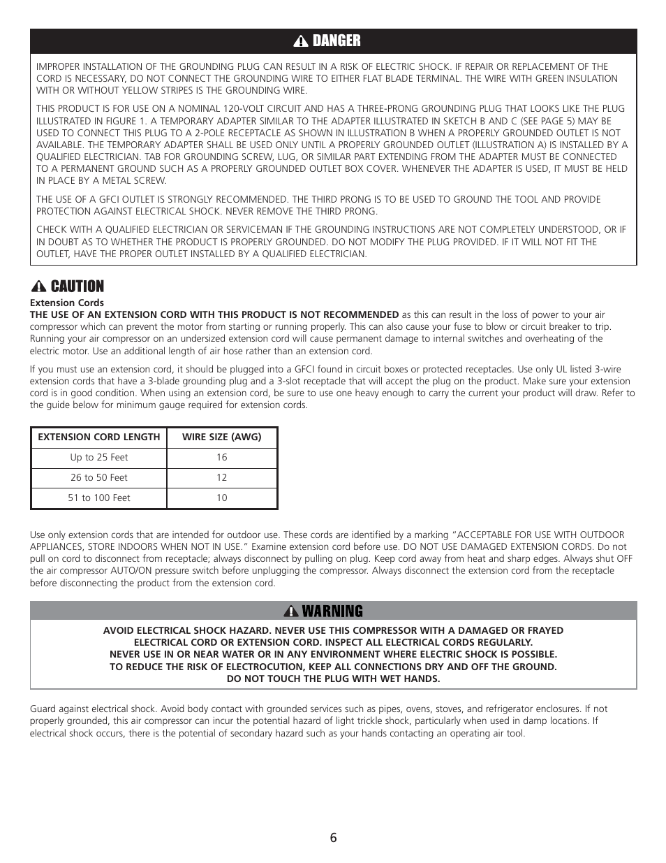 Danger | AllTrade 647376 User Manual | Page 8 / 21