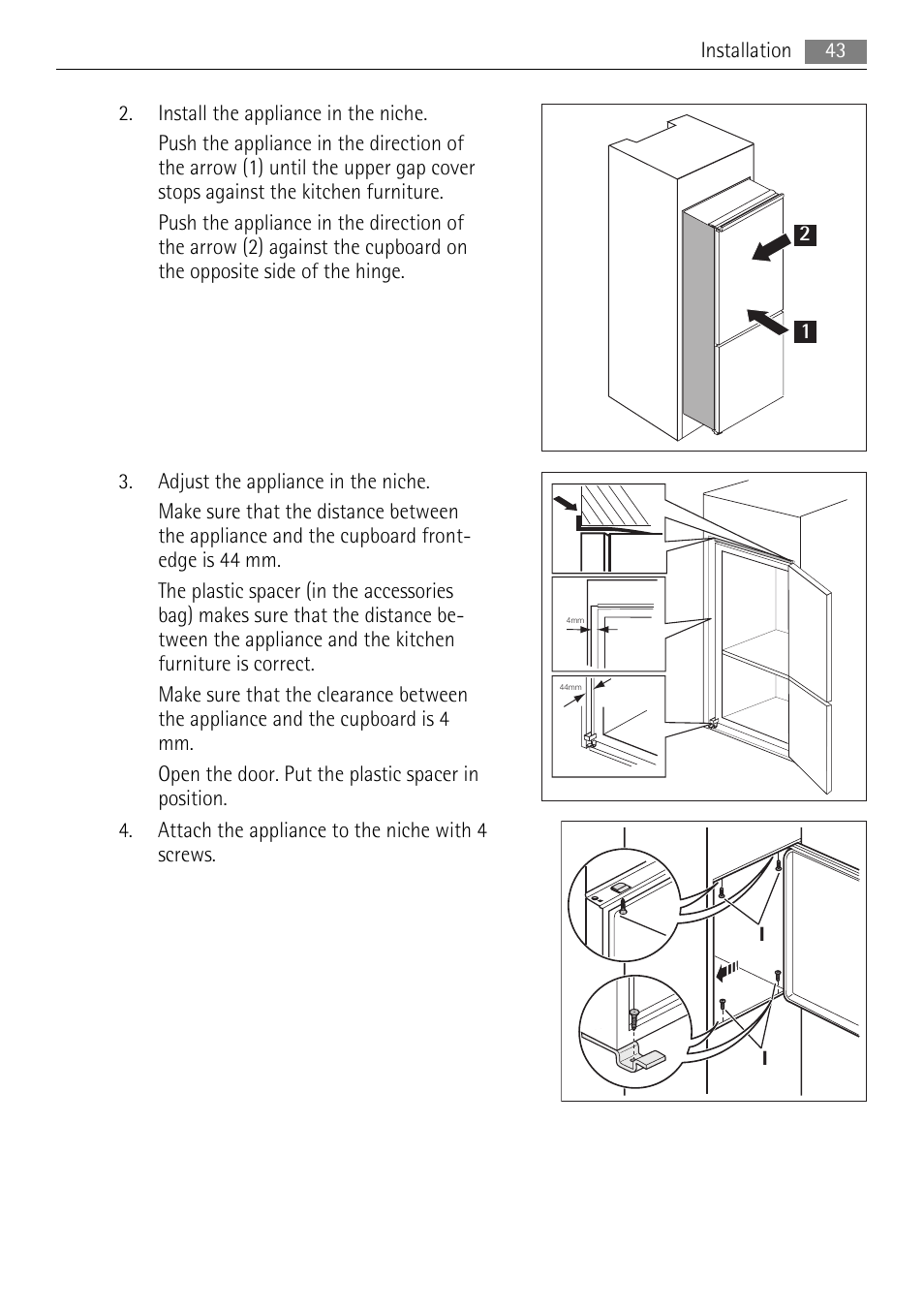 AEG SCN91800C1 User Manual | Page 43 / 100