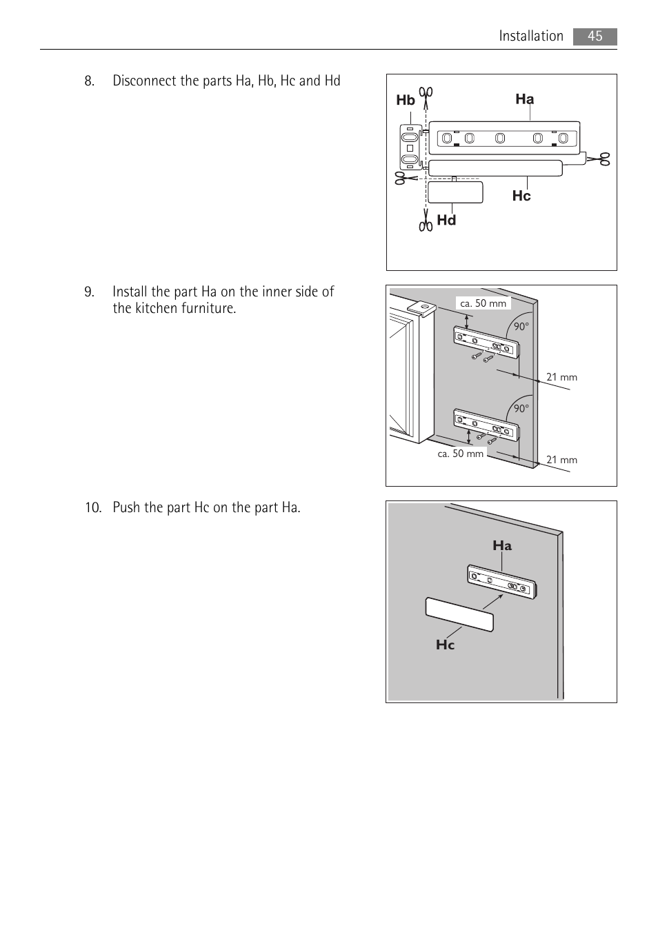 AEG SCN91800C1 User Manual | Page 45 / 100